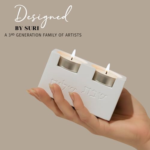 Cube Luxury Candle Holder Set – Modern Décor for Living Room & Dining Table - White - color: White (Cube), size: Short