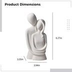 Abstract Resin Sculpture, Modern Thinker Statue, Minimalist Bookshelf and Bedroom Decor