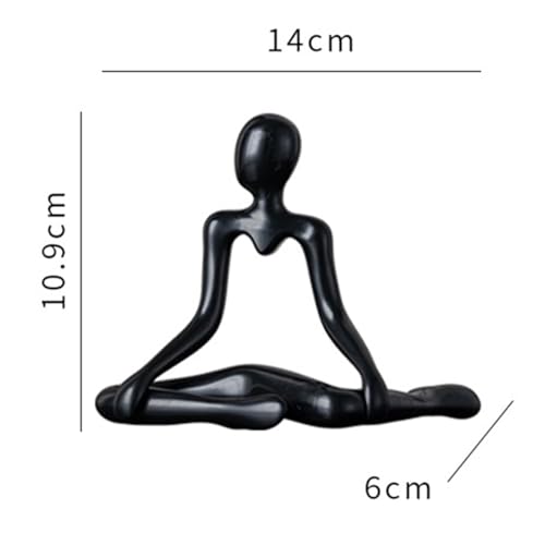 Fenteer Thinker Desktop Figurine Abstract Sculpture Minimalist Home Decor Ornament Creative PP Material Suitable for Office Bedroom Living Room Shelf