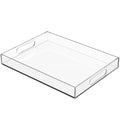 Serving Tray 12x16 Inch Decorative Clear Acrylic Serving Platter for Appetizers, Breakfast, Snacks – Perfect for Parties, Events, and Home Use, 1 Pack - size: 16x12 inch