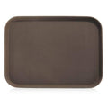 New Star Foodservice Restaurant Grade Non-Slip Tray, Plastic, Rubber Lined, Rectangular (Brown, 15-Inch x 20-Inch) - color: Brown, size: 15-Inch x 20-Inch
