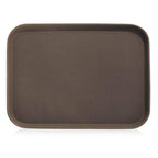 New Star Foodservice Restaurant Grade Non-Slip Tray, Plastic, Rubber Lined, Rectangular (Brown, 15-Inch x 20-Inch) - color: Brown, size: 15-Inch x 20-Inch