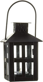 Kate Aspen Luminous Black Mini-Lantern Tea Light Holder
