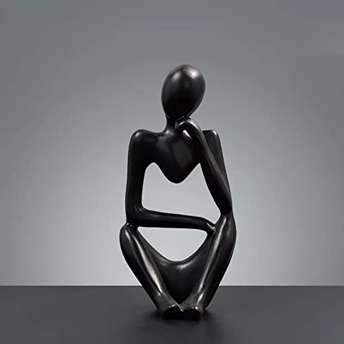 BK&MF Art Abstract Sculpture,Ornament Figurine Figurine Resin Craft Modern Creative Desk Statue for Statue Home Decoration,B - color: B