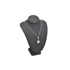 MOOCA Small Linen Covered Wood Jewelry Display Necklace Chain Jewelry Bust Display Holder Stand, Necklaces Mannequin, 7 1/4 in Height, Black Linen - color: 8) Black Linen, 1 piece