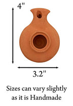 Biblical Herodian Clay Oil Lamp with Jar - Authentic Terracotta Replica from Holy Land Archaeological Finds - Handmade Christian & Jewish Faith Artifact - color: Herodian - Biblical Brown with Jar