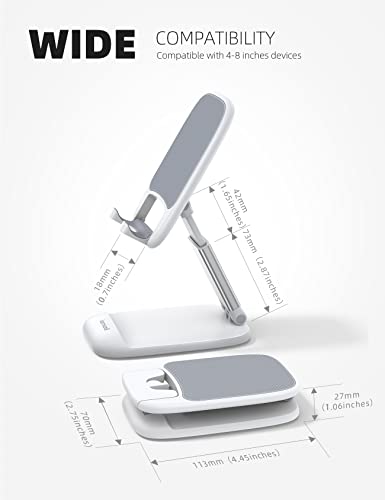 Lamicall White Cellphone Stand, Xmax Gift for Men Women Mother Father Girls Boys Coworkers, Desk Accessories, Telephone Stands, Workspace Organizersf, Gifts for Christmas - color: 1-White