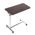 Drive Medical 13003 Non Tilt Top Overbed Table with Wheels, Chrome - color: Chrome