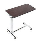 Drive Medical 13003 Non Tilt Top Overbed Table with Wheels, Chrome - color: Chrome