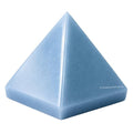 Amazing Gemstone Angelite Pyramid Crystal Healing Stones - 2" Great Pyramid Figurine of Natural Stone Pyramid for Meditation, Reiki, Chakra Balancing and Crystal Pyramids Grid - color: Angelite