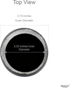 Hosley 16 in High Dark Gray Metal Vase, Ideal for Dried Flowers Gift for Floral Arrangements Wedding Home Spa Votive Candle Gardens - color: Dark Gray 2