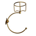 Gold Towel Holder with Elegent Candle Holder, for Bathroom Wall, Towel Hook Tower Ring,Vintage,Elegant for Home