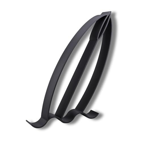 Surfing Sculpture â€“ Minimalist Decorative Accent for Surf Enthusiasts & Modern Home Decor | Collectible Design (Surf Board Floating Matte Black) - color: Surf Board Floating Matte Black