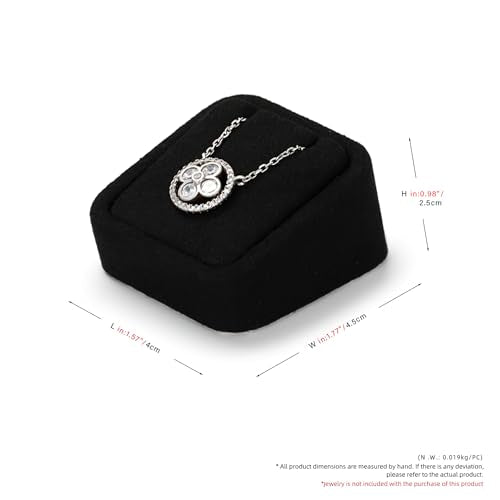 Oirlv Microfiber Angled Necklace Display Pad, Compact Showcase Base for Pendants & Chains, Part of a Complete Jewelry Display Set - style: TT16502