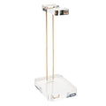 RUSSELL+HAZEL Acrylic Headphones Stand, Headset Holder, Office Accessories, Clear Acrylic with Gold Hardware, 4” x 5” x 10.5” (93922)