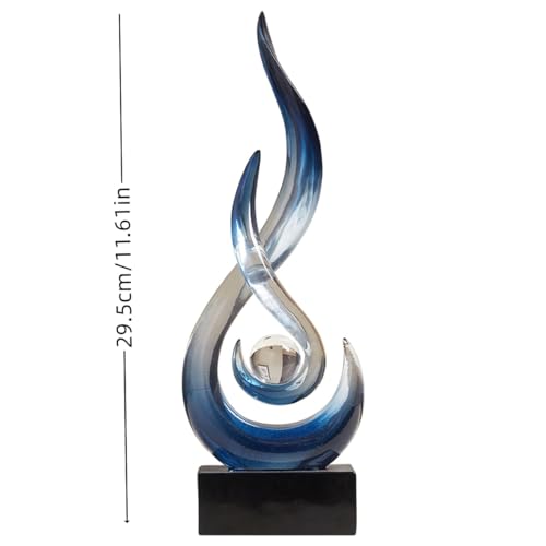 AWNR Abstract Art Deco Decor Statues for Home,Shelves,Table,Living Room, Dining Room,Modern Sculpture Decoraciones of Homes for Sale (Gradient Blue) - color: Gradient Blue