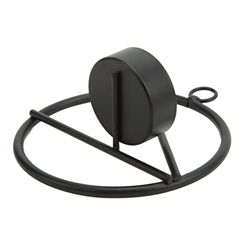 Metal Tea Light Holder, Modern Minimalist Round Candle Stand with Sturdy Base, for Home Office Table Decoration and Gift, 10 x 4cm