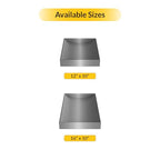 Brixwell Standard Counter Top Deal Tray, Stainless Steel Construction, 12" Width x 10" Depth x 2" Height, Rectangular Countertop Transaction Tray, Brushed Stainless Steel Finish - size: 12" x 10" x 10"