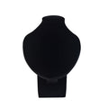 Portrait Jewelry Stand Pendant Jewelry Display Stand Wooden Portrait Neck Model Necklace Holder Stand for Selling - color: Black
