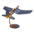 Corsair Collectible Handmade Metal Art Figurine, Desk Accessories, Trophy, Boss Gift, Home Office Décor, Aircraft - style: Corsair