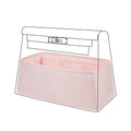 DGAZ Silk Purse Organizer Insert For Hermes Kelly Danse 22 bag，Silky Smooth Bag Organizer，Luxury Handbag & Tote Shaper（Pink，22） - color: Pink