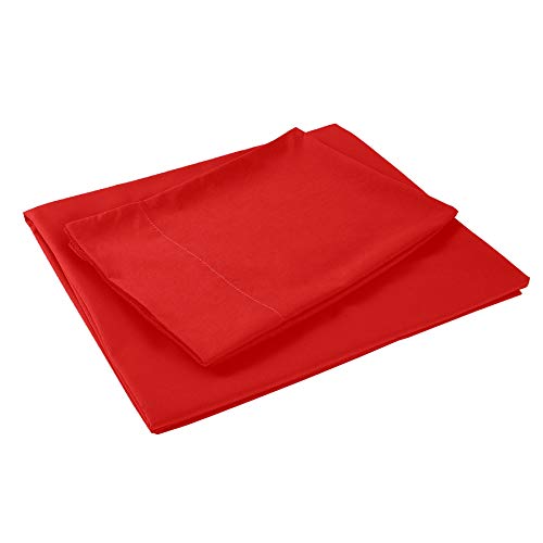 Sfoothome Queen Sheets Set - Hotel Luxury 4-Piece Bed Set, Extra Deep Pocket, 1800 Series Bedding Set, Wrinkle & Fade Resistant, Sheet & Pillow Case Set (Queen, Red) - color: Red-4 Pieces, size: Queen