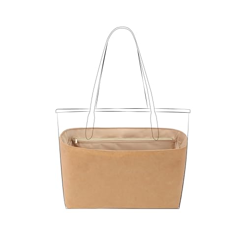 DGAZ Lightweight-Purse Organizer Insert for Coach City Bag,silk and DupontPaper handbag inner for Luxury Bags(City23,Chai) - color: Chai, size: City23
