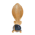 Luxury Crystal Golden Leaf Design Decor for Table and Cabinet Unique Leaf Ornament for Stylish Living Spaces