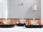 WGV Flare Lip Cylinder Tea Light Votive Candle Holder 2.4" W x 1.75" H, Clear Oyster Glass Cup, Small Accent Decor, 1 Pc - color: Clear-flare-2.4"