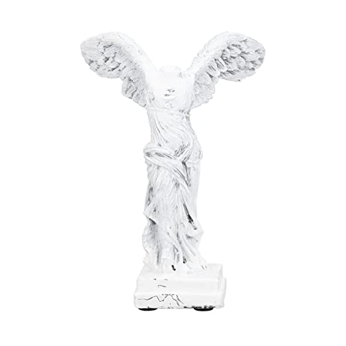 GLOGLOW Desktop Decorative Items Unique Design, Durable Material with AntiSlip Pad for Living Room, Office, Study Room Decor Sculpture Figurine, Nan (BS1057 small white) - size: BS1057 small white