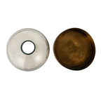 Creative Co-Op Sophisticated Glass Cloche with Metal Tray, Clear and Antique Brass - color: Antique Brass