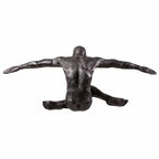 Hi-Line Gift Ltd. Stretching Human Sculpture Resin Home Decor Contempory Tabletop Ornament