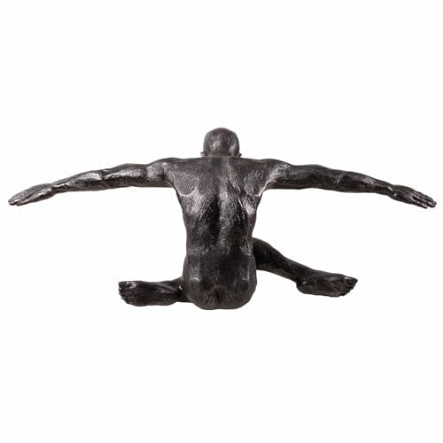 Hi-Line Gift Ltd. Stretching Human Sculpture Resin Home Decor Contempory Tabletop Ornament
