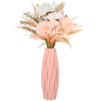 HEALLILY Nordic Style Vase 8.26In Modern Creative Simplicity Flower Container Desktop Decoration for Home Living Room Bedroom Wedding Centerpiece