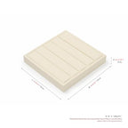 Oirlv Microfiber Velvet Ring Display Stand Small Ring Tray Showcase Jewelry Display Home Organizer(Beige) - color: Rings P13413