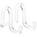 Plymor Clear Acrylic Ribbon-Style Display Easel, 1.875" H x 1.75" W x 2.625" D - size: 1.875" x 1.75" x 2.625"