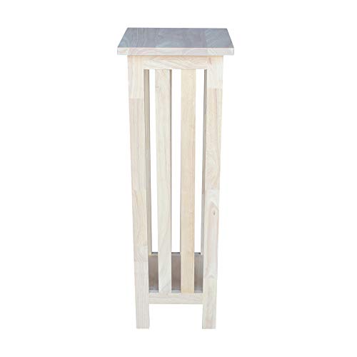 International Concepts Mission Plant Stand, 36-Inch High, Solid Parawood, Unfinished - size: 36 Inch