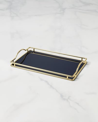 kate spade new york Make It Pop Glass Vanity Tray, Navy - style: Vanity Tray