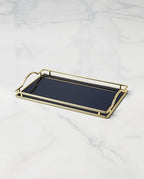 kate spade new york Make It Pop Glass Vanity Tray, Navy - style: Vanity Tray