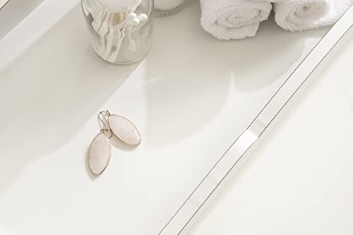 Kate and Laurel Astral Rustic Farmhouse Wood Tray; 10 x 24; White; Decorative Rustic Tray with Distressed Wood and Sophisticated Finish for Farmhouse Decor Scheme