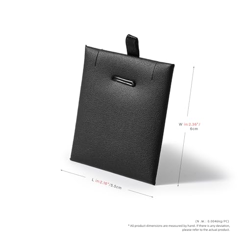 Oirlv 10 PCS Jewelry Cards PU leather Earring Necklace Card for Selling Jewelry Display Cards - style: PJ01103
