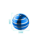 Kinetic Desk Toy Ball, 1.54'' Kinetic Desktop Spinning Toys, Optical Illusion Fidget Toys Gadgets for Christmas Birthday (39MM, Blue-A) - color: Blue-a
