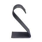 MOOCA 6 Pcs Set Metal Steel Gray Faux Leather Earring Display Stand Displays, Jewelry Organizer Display Holder for Earrings, Steel Gray Color, 2 1/8 W x 1 1/2 D x 3 1/2 H in - color: Steel Gray Faux Leather, Small