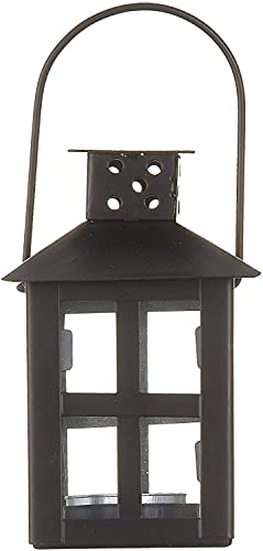 Kate Aspen Luminous Black Mini-Lantern Tea Light Holder