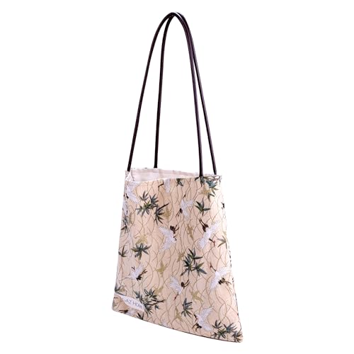 DGAZ Designer Hobo Bags for Women, Luxury Tote Bag with Zipper, Large Shoulder Bags - color: Fairy Crane