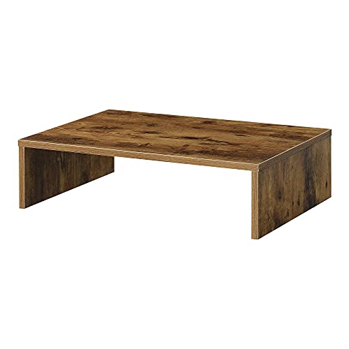 Convenience Concepts Designs2Go Small TV Riser 23.75", for TVs up to 26" - Contemporary TV or Computer Riser for Living Room, Modern Office, Den, Barnwood - color: Barnwood, size: Small