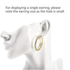 SOUJOY Jewelry Mannequin Display, Resin Display Stand Bust, Boutique Earring Holder Organizer for Show Jewelry, Necklace, Earrings, Rings, White