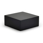 Oirlv Solid Wood Minimalism Style Jewelry Display Stand Showcase Jewelry Organizer Black Square Holder (SM05303) - color: SM05303