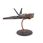Stealth Plane (F-117) Collectible Handmade Metal Art Figurine, Desk Accessories, Trophy, Boss Gift, Home Office Décor, Aircraft - style: Stealth Plane (F-117)