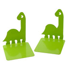 Artkingdome Dinosaur Bookends, Room Ends Books, Holder Racks Stand, Desk School Liberary Book End, Toddler Bookends Decorative 1Pair Green - color: Green